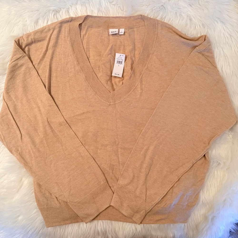 Women’s Large GAP Crop V-Neck Sweater